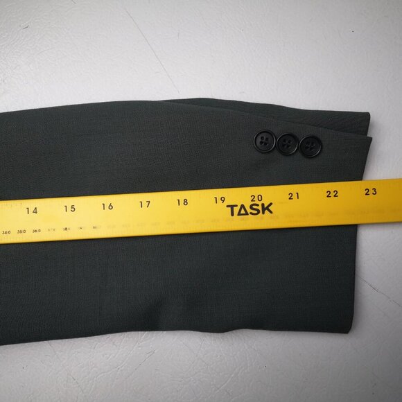 Huntingdon Worsted Men's Size 38 Short Sage Green Made in Canada Sports Coat - Picture 10 of 11